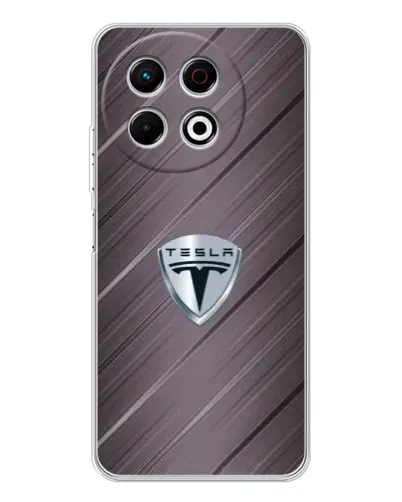 Чохол для TECNO Spark 30 Pro з картинкою «Металева текстура Tesla» Чохол для TECNO Spark 30 Pro з картинкою «Металева текстура Tesla»