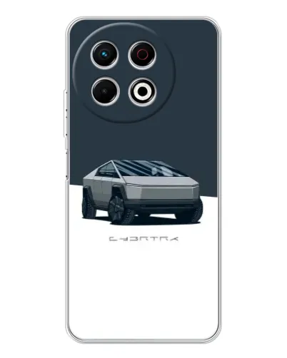 Чохол для TECNO Spark 30 Pro з картинкою «Сріблястий Cybertruck Tesla» Чохол для TECNO Spark 30 Pro з картинкою «Сріблястий Cybertruck Tesla»