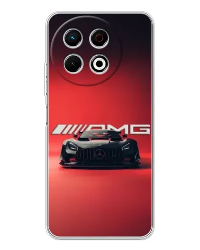 Чехол для TECNO Spark 30 Pro с картинкой «Mercedes AMG — красная линия» Чехол для TECNO Spark 30 Pro с картинкой «Mercedes AMG — красная линия»