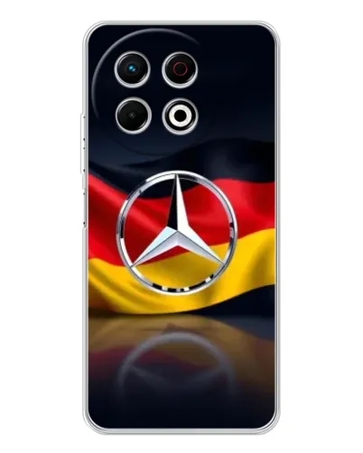 Чехол для TECNO Spark 30 Pro с картинкой «Mercedes — флаг Германии» Чехол для TECNO Spark 30 Pro с картинкой «Mercedes — флаг Германии»