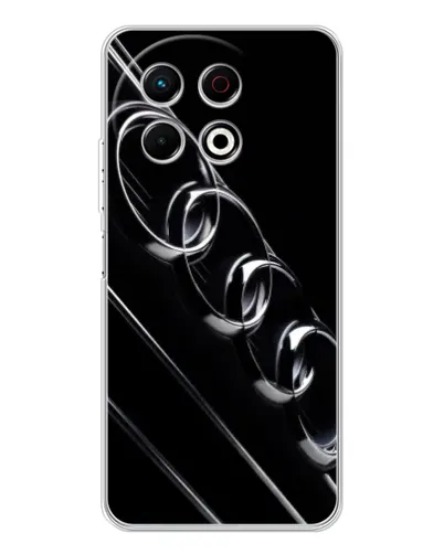 Чехол для TECNO Spark 30 Pro с картинкой «Audi — абстрактные кольца» Чехол для TECNO Spark 30 Pro с картинкой «Audi — абстрактные кольца»