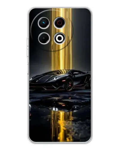 Чехол для TECNO Spark 30 Pro с картинкой «Ночной Lamborghini драйв»