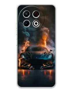 Чехол для TECNO Spark 30 Pro с картинкой «Lamborghini дымная эстетика»