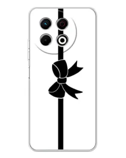 Чехол для TECNO Spark 30 Pro с картинкой «Вертикальный бант»