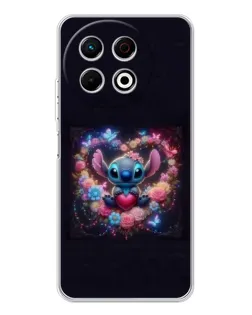 Чехол для TECNO Spark 30 Pro с картинкой «Stitch в цветах» Чехол для TECNO Spark 30 Pro с картинкой «Stitch в цветах»