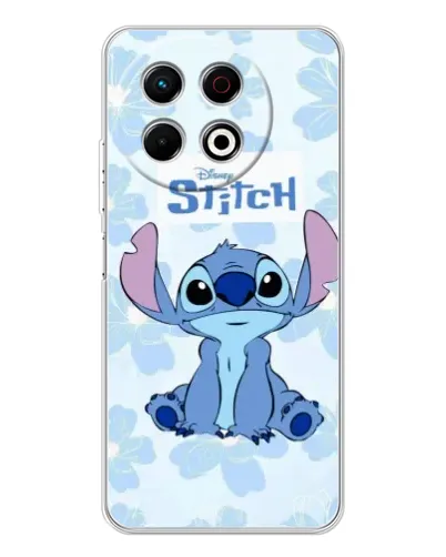 Чехол для TECNO Spark 30 Pro с картинкой «Stitch среди цветов» Чехол для TECNO Spark 30 Pro с картинкой «Stitch среди цветов»