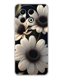 Чохол для TECNO Spark 30 Pro з картинкою «Білі маргаритки макро» Чохол для TECNO Spark 30 Pro з картинкою «Білі маргаритки макро»