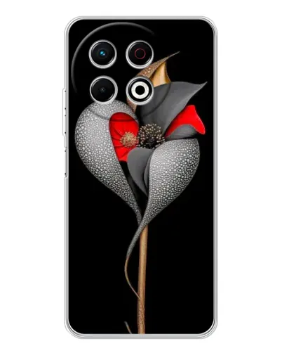 Чехол для TECNO Spark 30 Pro с картинкой «Серебряный фантазийный цветок» Чехол для TECNO Spark 30 Pro с картинкой «Серебряный фантазийный цветок»