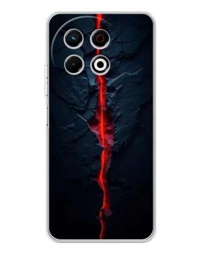 Чехол для TECNO Spark 30 Pro с картинкой «Kрасная лавовая трещина» Чехол для TECNO Spark 30 Pro с картинкой «Kрасная лавовая трещина»