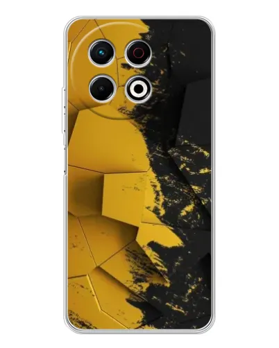Чехол для TECNO Spark 30 Pro с картинкой «Золотые осколки геометрии» Чехол для TECNO Spark 30 Pro с картинкой «Золотые осколки геометрии»