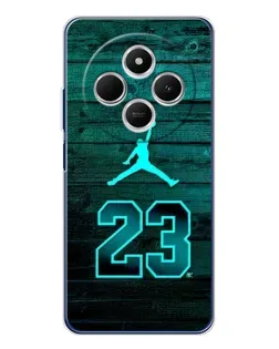 Чехол для TECNO Spark 30 с картинкой «Jordan Cyan 23»