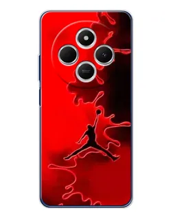 Чехол для TECNO Spark 30 с картинкой «Jordan Red Smoke»
