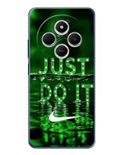 Чехол для TECNO Spark 30 с картинкой «Зеленый неоновый Nike»