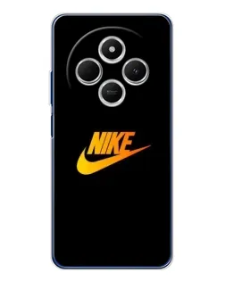 Чехол для TECNO Spark 30 с картинкой «Золотой логотип Nike»