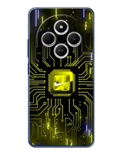 Чехол для TECNO Spark 30 с картинкой «Nike — золотая искра»