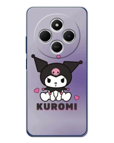 Чохол для TECNO Spark 30 з картинкою «Kuromi — фіолетовий арт»
