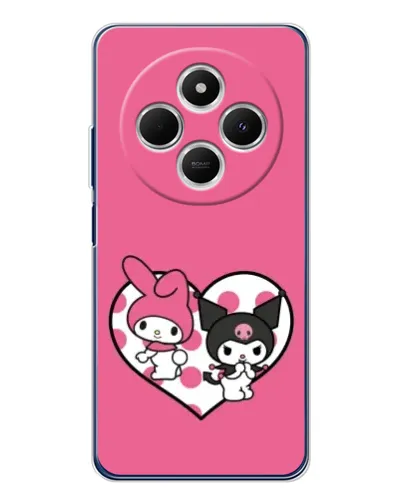Чохол для TECNO Spark 30 з картинкою «Kuromi та My Melody»