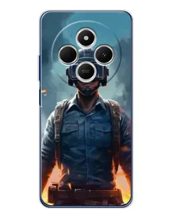Чехол для TECNO Spark 30 с картинкой «PUBG — реалистичный герой»