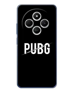Чехол для TECNO Spark 30 с картинкой «PUBG — белый логотип»