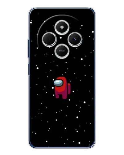 Чехол для TECNO Spark 30 с картинкой «Красный Among Us»