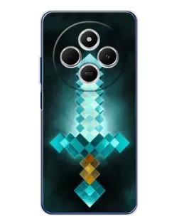 Чехол для TECNO Spark 30 с картинкой «Алмазный меч неон»