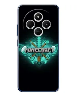 Чехол для TECNO Spark 30 с картинкой «Minecraft Diamond лого»
