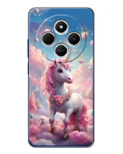 Чехол для TECNO Spark 30 с картинкой «Единорог среди облаков»
