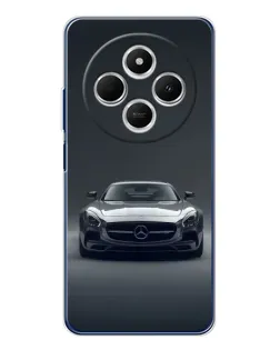 Чехол для TECNO Spark 30 с картинкой «Mercedes на черном»