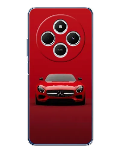 Чехол для TECNO Spark 30 с картинкой «Красный Mercedes AMG»