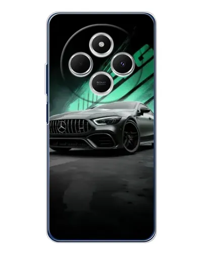 Чехол для TECNO Spark 30 с картинкой «Темный Mercedes AMG»