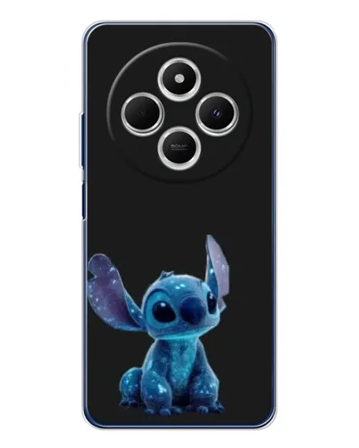 Чехол для TECNO Spark 30 с картинкой «Стич на черном»