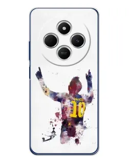 Чехол для TECNO Spark 30 с картинкой «Акварельный Месси Барселона»
