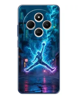 Чохол для TECNO Spark 30C з картинкою «Jordan Gold Jumpman»