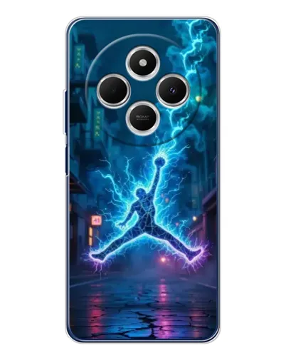Чохол для TECNO Spark 30C з картинкою «Jordan Gold Jumpman»
