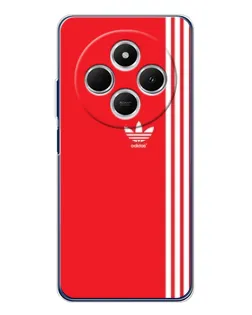 Чохол для TECNO Spark 30C з картинкою «Червоний мінімалізм Adidas»