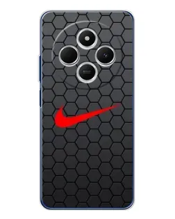 Чохол для TECNO Spark 30C з картинкою «Nike — карбонова сітка»