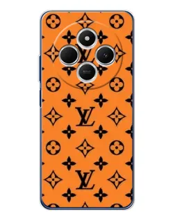 Чохол для TECNO Spark 30C з картинкою «Помаранчевий стиль LV»