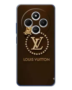 Чохол для TECNO Spark 30C з картинкою «LV — золота печатка»