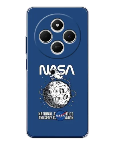 Чохол для TECNO Spark 30C з картинкою «NASA — місячна місія»