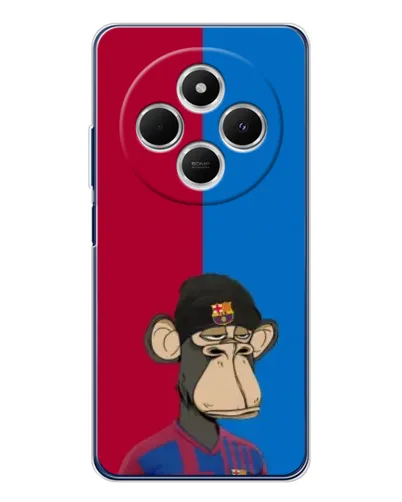 Чохол для TECNO Spark 30C з картинкою «Bored Ape — фанат Барси»