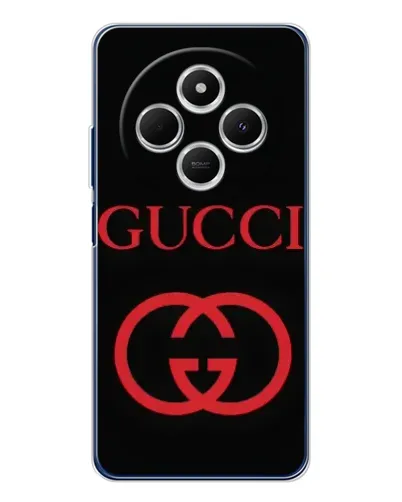 Чохол для TECNO Spark 30C з картинкою «Gucci — червоний логотип»