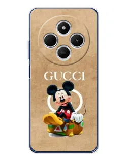 Чохол для TECNO Spark 30C з картинкою «Міккі Маус Gucci — крафт»