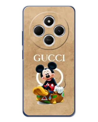 Чохол для TECNO Spark 30C з картинкою «Міккі Маус Gucci — крафт»