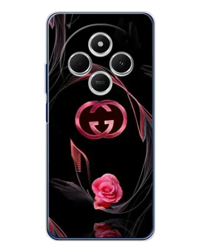 Чохол для TECNO Spark 30C з картинкою «Gucci — неонова троянда»