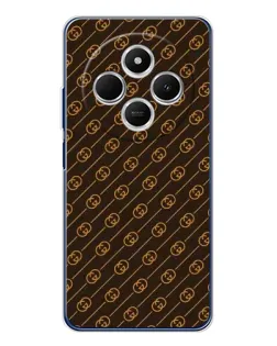 Чохол для TECNO Spark 30C з картинкою «Gucci — золоті діагоналі»