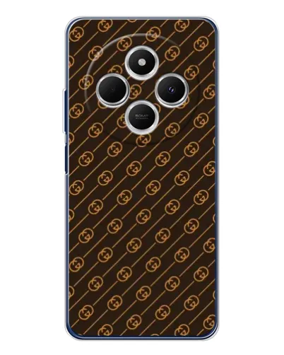 Чохол для TECNO Spark 30C з картинкою «Gucci — золоті діагоналі»