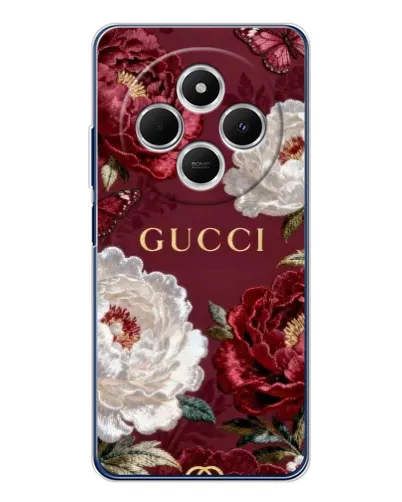 Чохол для TECNO Spark 30C з картинкою «Gucci — бордові троянди» Чохол для TECNO Spark 30C з картинкою «Gucci — бордові троянди»