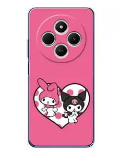 Чехол для TECNO Spark 30C с картинкой «Kuromi и My Melody»