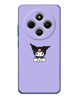 Чехол для TECNO Spark 30C с картинкой «Kuromi — фиолетовый минимализм»