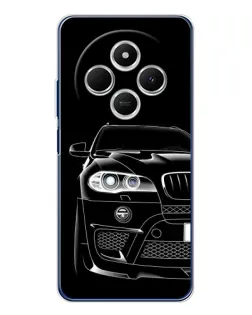 Чехол для TECNO Spark 30C с картинкой «Темный силуэт BMW»